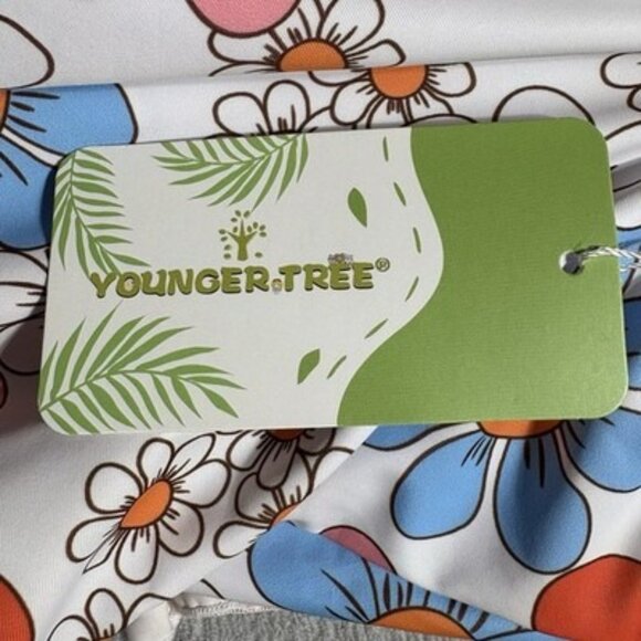 NWT Younger Tree Girl's 18-24 Month One-Piece Swimsuit Ruffles Floral Print - Picture 4 of 6